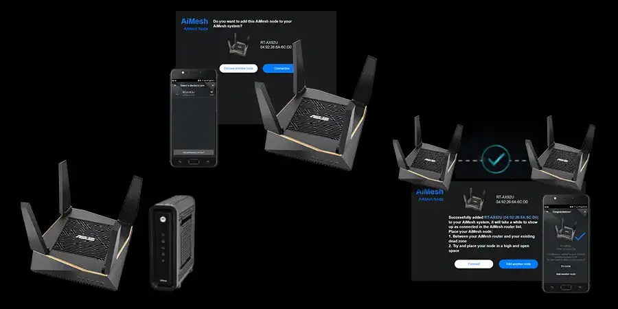 System typu mesh ASUS RT-AX92U (2 pak)